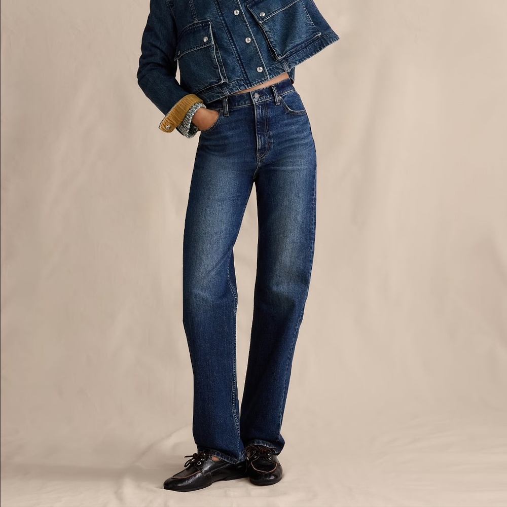 Banana Republic High Rise Straight Jeans